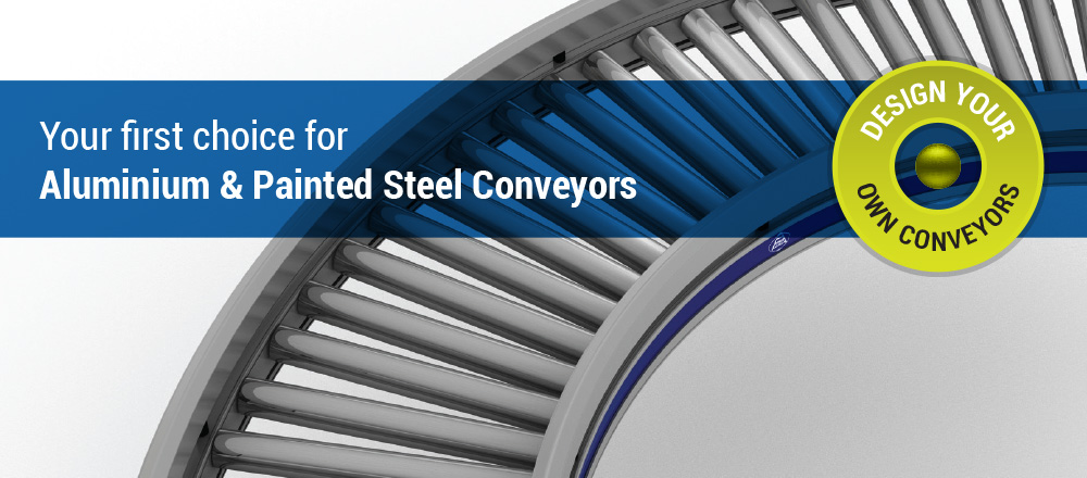 aluminium and painted steel conveyors