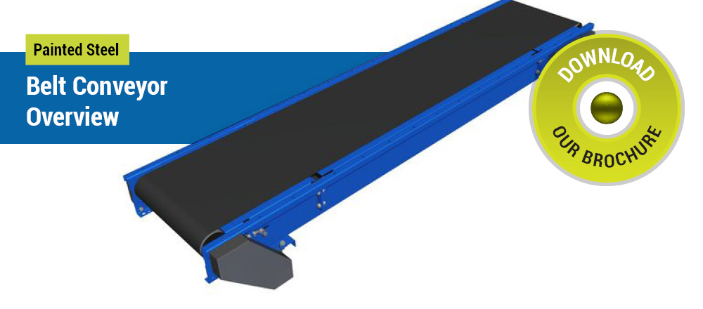 CU painted steel belt overview - Conveyor Units