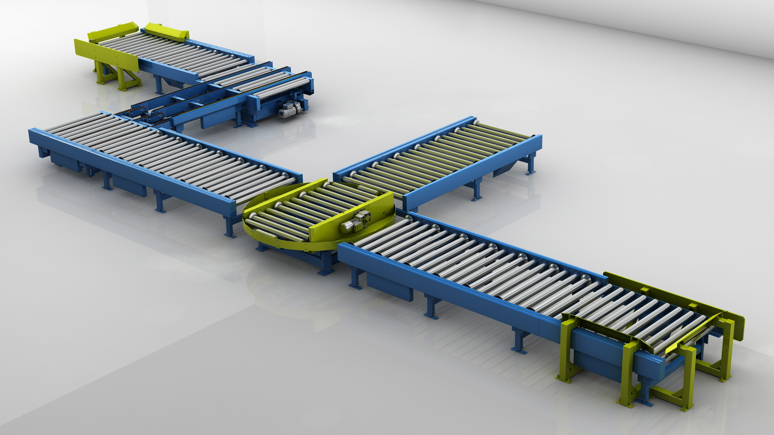 Pallet conveyor clearance
