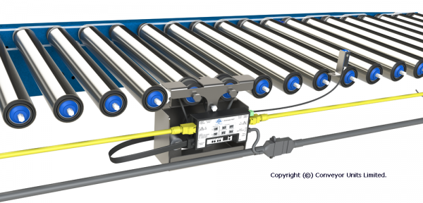 Painted Steel 24V DC Powered Conveyor – Advantages & Choice of Motor Powers Technical Drawing