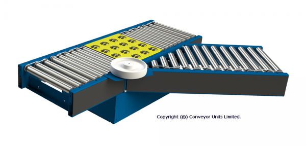 Painted Steel 24V DC Powered Conveyor – Electric Ancillaries Technical Drawing