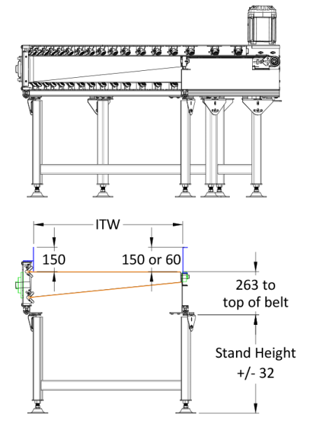 Belt Bend Technical Drawing